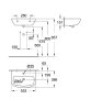 Купить Умывальник подвесной с полупьедесталом Grohe Bau Ceramic 55, белый 39440000 + 39426000 в Киеве vannaja.kiev.ua