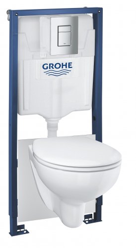 Купить Комплект инсталляции с унитазом 4 в 1 Grohe Solido Bau Ceramic Bundle 39586000 известный и надежный производитель в Киеве vannaja.kiev.ua