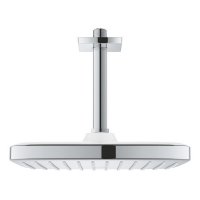 квадратная душевая лейка со шлангом держателем Grohe 26910003 Tempesta Cube 110 Душевой набор, 3 режима