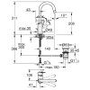 Купити Змішувач для раковини Grohe BauLoop New L-Size 23763001 Високий кран. в Києві vannaja.kiev.ua