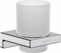 аксессуары для ванной комнаты и туалета 6 в 1 настенные Hansgrohe Addstoris 41202300 хром полный набор комплект