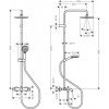 Купить Душевая система хром Hansgrohe 26274000 Vernis Blend Showerpipe 26274 с термостатом в Киеве vannaja.kiev.ua