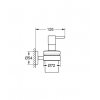 Купить Дозатор мыла GROHE 40448 Essentials 40448001 круглый настенный в Киеве vannaja.kiev.ua