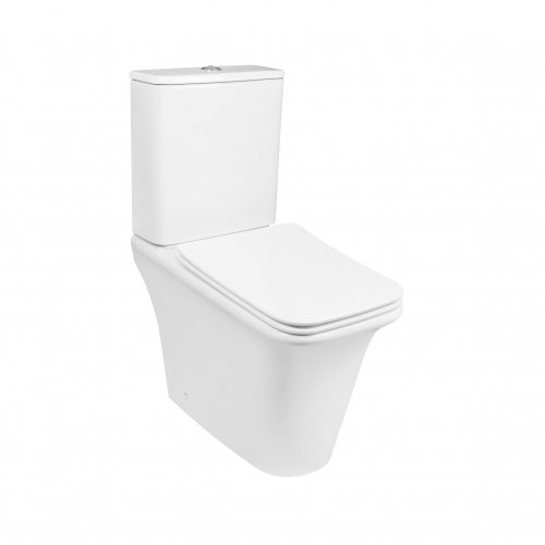 Купить Унитаз-компакт Qtap Kalao безободковый с сиденьем Soft-close QT08221213AW В Киеве с доставкой лучший выбор по Украине в Киеве vannaja.kiev.ua