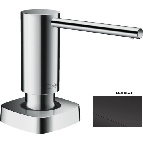 Купити Дозатор кухонний для миючого Hansgrohe A71, 500 ml, Matt Black (40468670) в Києві vannaja.kiev.ua