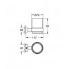 Купить Стакан с держателем GROHE 40755 ESSENTIALS CUBE 40755001 в Киеве vannaja.kiev.ua