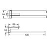 Купить Полотенцедержатель двойной поворотный GROHE 40768 SELECTION CUBE 40768000 в Киеве vannaja.kiev.ua