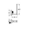 Купить Держатель запасного рулона бумаги туалетной GROHE 40784 SELECTION CUBE 40784000 в Киеве vannaja.kiev.ua