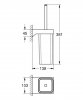 Купити Туалетний йоржик GROHE 40857 SELECTION CUBE 40857000 скляний настінний квадратний самий надійний в Києві vannaja.kiev.ua