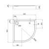 Купить Душевой поддон Qtap Robin 308812C 80x80x12 см + сифон в Киеве vannaja.kiev.ua