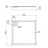 Купить Душевой поддон Qtap Tern 308812C 80x80x12 см + сифон в Киеве vannaja.kiev.ua
