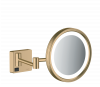 Купити Придбати 41790140 Дзеркало косметичне з LED підсвічуванням Hansgrohe AddStoris матова бронза кругла настінне в Києві vannaja.kiev.ua
