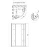 Купити Душова кабіна Lidz Latwa SC80x80.SAT.HIGH.GR, скло тоноване 4 мм без піддона в Києві vannaja.kiev.ua