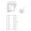 Купити Душова кабіна Lidz Latwa SC80x80.SAT.MID.GR, скло тоноване 4 мм без піддона в Києві vannaja.kiev.ua