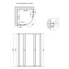 Купити Душова кабіна Lidz Latwa SC80x80.SAT.LOW.GR, скло тоноване 4 мм без піддона LLSC8080SATLOWGR2 в Києві vannaja.kiev.ua