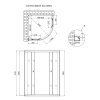 Купити Душова кабіна Lidz Latwa SC90x90.SAT.HIGH.FR, скло Frost 4 мм без піддона LLSC9090SATHIGHFR2 в Києві vannaja.kiev.ua