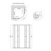 Купити Душова кабіна Lidz Latwa SC90x90.SAT.LOW.FR, скло Frost 4 мм без піддона LLSC9090SATLOWFR2 в Києві vannaja.kiev.ua