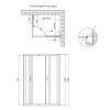 Купить Душевая кабина Lidz Wawel SC100x80.SAT.LOW.FR, стекло Frost 5 мм без поддона в Киеве vannaja.kiev.ua