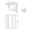 Купить Душевая кабина Lidz Wawel SC120x80.SAT.LOW.FR, стекло Frost 5 мм без поддона в Киеве vannaja.kiev.ua