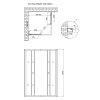 Купить душевая кабина без поддона Lidz Wawel SC90x90.SAT.LOW.FR, стекло Frost 4 мм без поддона в Киеве vannaja.kiev.ua