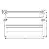 Купить Полка для полотенец HANSGROHE 41720000 Logis Universal 41720 универсальный хромированный держатель в Киеве vannaja.kiev.ua