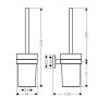 Купить Щетка для туалета Хансгрое 41722000 Держатель туалетной ерш Hansgrohe Logis Universal 41722 настенный в Киеве vannaja.kiev.ua