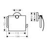 Купити 41723000 HANSGROHE Logis Universal 41723 тримач туалетного паперу з кришкою Настінний матеріал латунь колір хром в Києві vannaja.kiev.ua