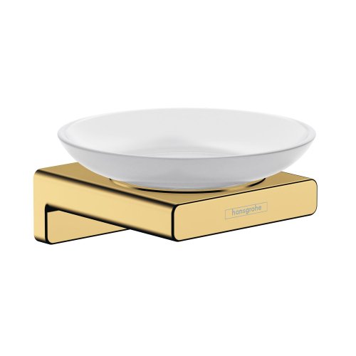 Мыльница в ванную золото 41746990 подвесная Hansgrohe AddStoris круглая стеклянная, Polished Gold Optic Купить Мыльница в ванную золото 41746990 подвесная Hansgrohe AddStoris круглая стеклянная, Polished Gold Optic в Киеве vannaja.kiev.ua