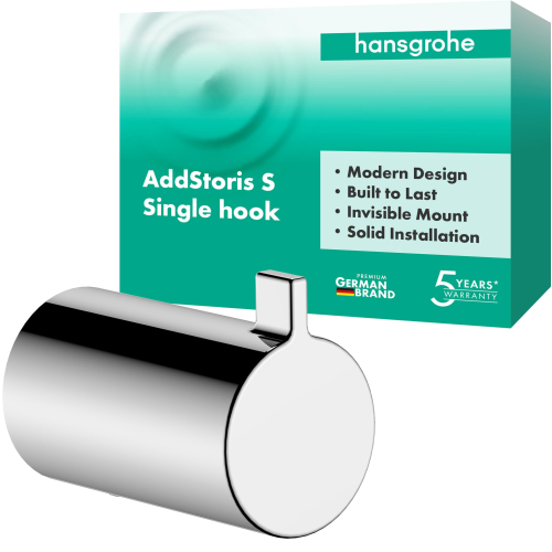 Гачок для рушника та халата Hansgrohe AddStoris 41762000, хром Купити Гачок для рушника та халата Hansgrohe AddStoris 41762000, хром в Києві vannaja.kiev.ua
