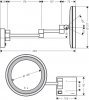 Купить Hansgrohe 41790000 AddStoris Зеркало для бритья с LED подсветкой 41790 Купить в Киеве качественное в Киеве vannaja.kiev.ua