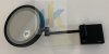 Купить Зеркало черный матовый для бритья 41790670 hansgrohe AddStoris с подсветкой LED настенное круглое в Киеве vannaja.kiev.ua