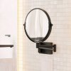 Купить Зеркало ADDSTORIS косметическое для бритья черное матовое Hansgrohe 41791670 на кронштейне купить  в Киеве vannaja.kiev.ua