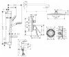 Купить Душевая HANSGROHE система скрытого монтажа с смесителем на умывальник Logis Loop 1122019 хром однорычажный верхний душ 240 мм купить в Киеве в Киеве vannaja.kiev.ua