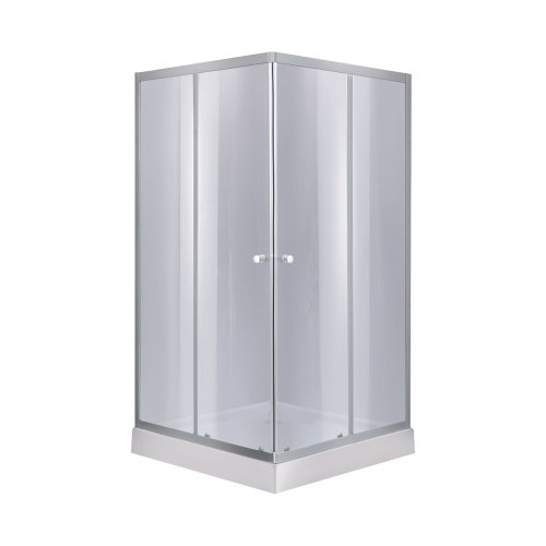 Купить Набор Lidz душевая кабина Wawel SC80x80.SAT.LOW.GR, стекло тонированное 4 мм + поддон Mazur в Киеве vannaja.kiev.ua
