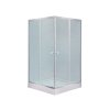 Купить Набор Lidz душевая кабина Wawel SC80x80.SAT.LOW.FR, стекло Frost 4 мм + поддон Mazur в Киеве vannaja.kiev.ua