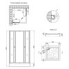 Купить Набор Lidz душевая кабина Wawel SC80x80.SAT.LOW.FR, стекло Frost 4 мм + поддон Mazur в Киеве vannaja.kiev.ua