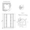 Купити Набір Lidz душова кабіна Latwa SC90x90.SAT.LOW.FR, скло Frost 4 мм + піддон Kupala LLSC9090SATLOWFR2SET в Києві vannaja.kiev.ua