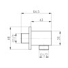 Подключение для шланга Qtap Spojeni прямоугольное QT809810842857NB Black Matt Купить Подключение для шланга Qtap Spojeni прямоугольное QT809810842857NB Black Matt в Киеве vannaja.kiev.ua
