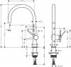 Черный матовый 72804670 Смеситель для кухни Hansgrohe Talis M54 высокий однорычажный в Киеве Купить Черный матовый 72804670 Смеситель для кухни Hansgrohe Talis M54 высокий однорычажный в Киеве в Киеве vannaja.kiev.ua