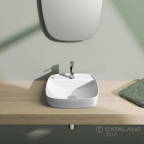 Купить Керамическая раковина 42 см Catalano Green Lux, белая (142GRLXBM) в Киеве vannaja.kiev.ua