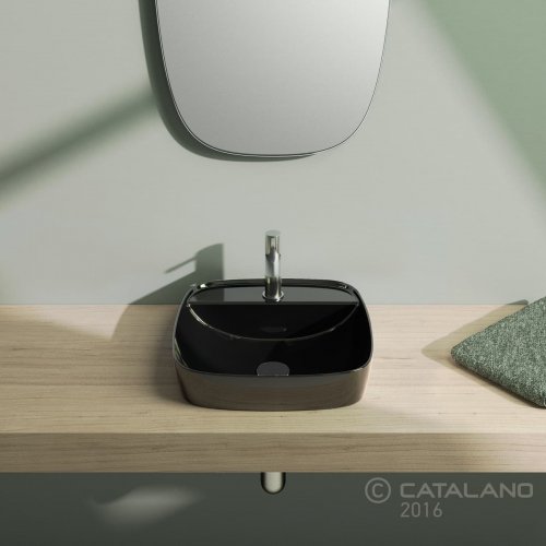 Керамическая раковина 42 см Catalano Green Lux, черная (142GRLXNE) Купить Керамическая раковина 42 см Catalano Green Lux, черная (142GRLXNE) в Киеве vannaja.kiev.ua