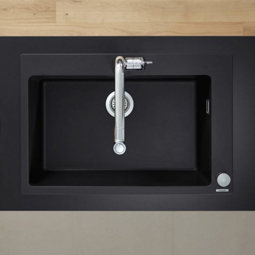 Купить Встраиваемая мойка Hansgrohe 43313170 Кухонная мойка графитовый черный S510-F660 Built-in sink 660  в Киеве vannaja.kiev.ua