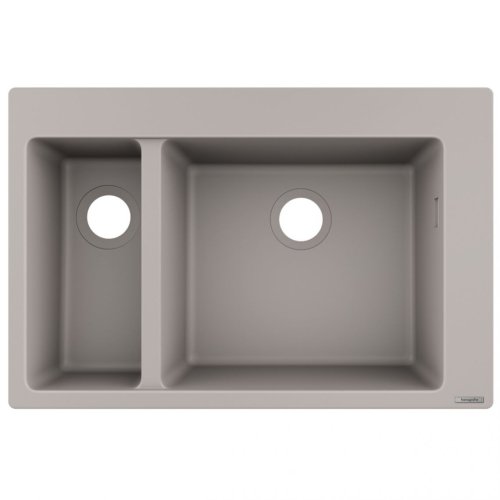 Кухонная мойка Hansgrohe S510-F635 770х510 на две чаши 180/450, Concretegrey (43315380) Купить Кухонная мойка Hansgrohe S510-F635 770х510 на две чаши 180/450, Concretegrey (43315380) в Киеве vannaja.kiev.ua