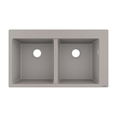 Кухонная мойка Hansgrohe S510-F770 770х510 на две чаши 370/370, Concretegrey (43316380) Купить Кухонная мойка Hansgrohe S510-F770 770х510 на две чаши 370/370, Concretegrey (43316380) в Киеве vannaja.kiev.ua