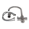Купить Смеситель для кухни Lidz Aria 020F (k35) LDARI020FNKS43365 Nickel встроенный кран для питьевой воды в Киеве vannaja.kiev.ua