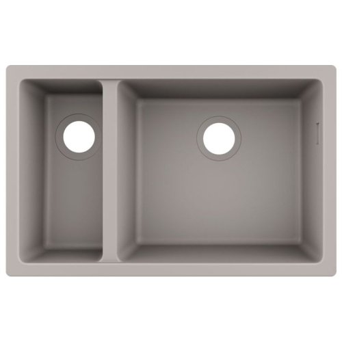 Кухонная мойка Hansgrohe S510-U635 под столешницу 710х450 две чаши 180/450, Concrete Grey (43433380) Купить Кухонная мойка Hansgrohe S510-U635 под столешницу 710х450 две чаши 180/450, Concrete Grey (43433380) в Киеве vannaja.kiev.ua