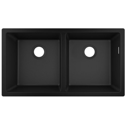 Кухонная мойка Hansgrohe S510-U770 под столешницу 820х450 на две чаши 370/370, Graphiteblack (43434170) Купить Кухонная мойка Hansgrohe S510-U770 под столешницу 820х450 на две чаши 370/370, Graphiteblack (43434170) в Киеве vannaja.kiev.ua
