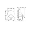 Внешняя часть смесителя для душа Grohe Eurocube New 24043003 на два потребителя Купить Внешняя часть смесителя для душа Grohe Eurocube New 24043003 на два потребителя в Киеве vannaja.kiev.ua