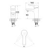 Купить Смеситель для раковины купить Lidz Tani 0011F1 (k40) LDTAN001F1CRM44959 в хромированный умывальник в Киеве vannaja.kiev.ua