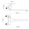 Купить Смеситель для ванны Lidz Tani 0051 с поворотным изливом (c душевым гарнитуром) (k40) LDTAN0051CRM44961 Chrome в Киеве vannaja.kiev.ua